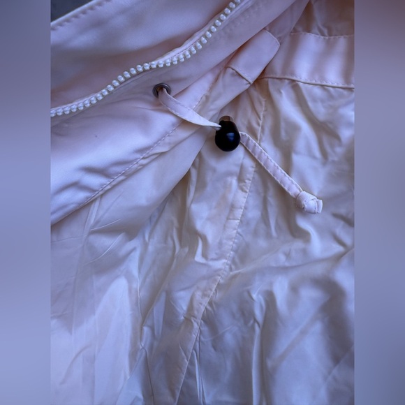 London Fog vintage jacket beige light zipper bottom tie long sleeve size M - Picture 15 of 16